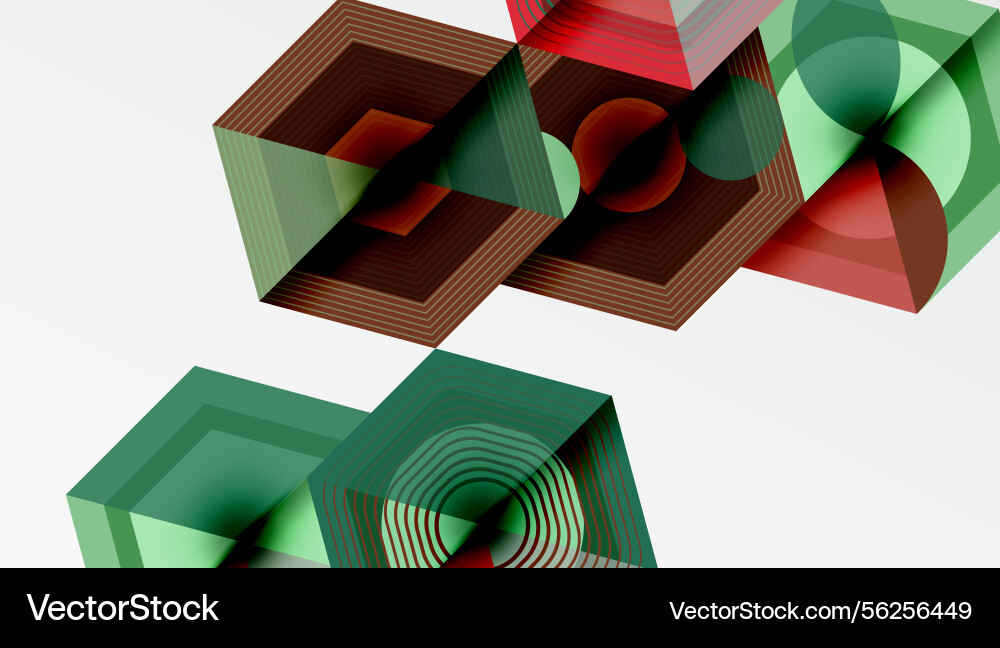Abstract geometric composition overlapping shapes Abstract geometric composition overlapping shapes vector image