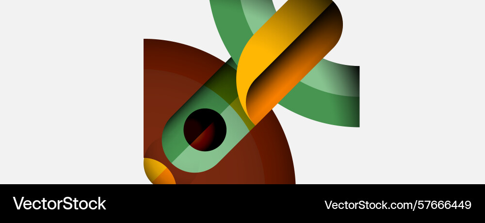 Abstract shapes overlap creating dynamic Abstract shapes overlap creating dynamic Vector Image
