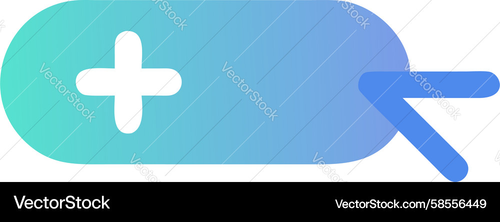 Add & Create Icon - Blue Gradient Vector Image