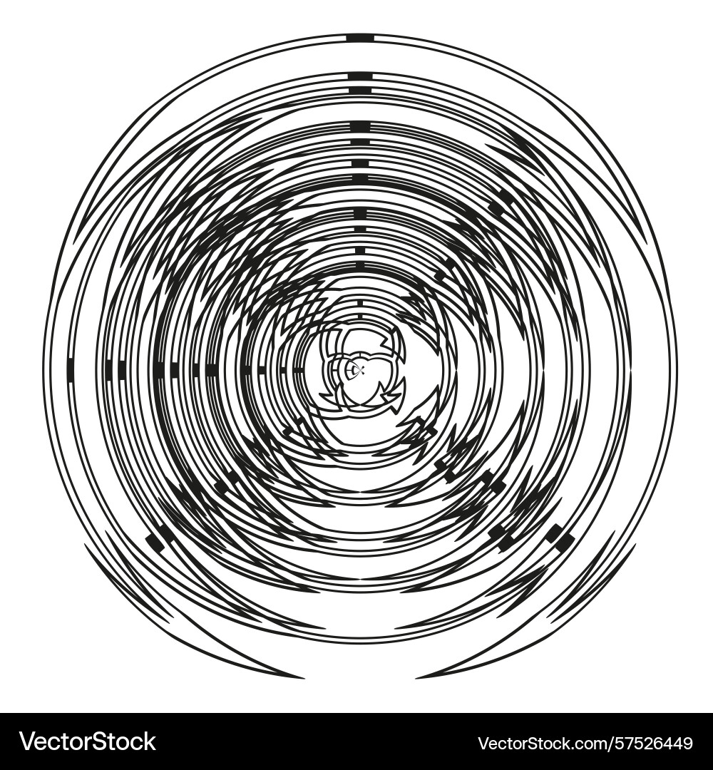 Concentric labyrinthine structure intricate Concentric labyrinthine structure intricate vector image