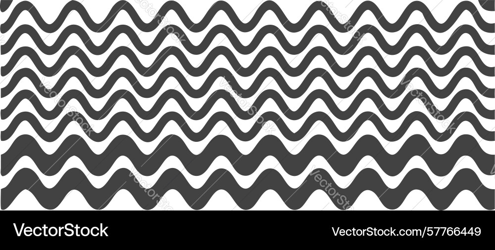 Dense zigzag line pattern dynamic monochrome vector image