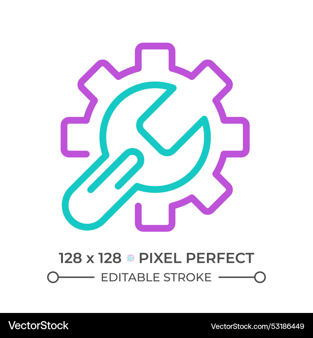 Setup two color line icon Setup two color line icon vector image