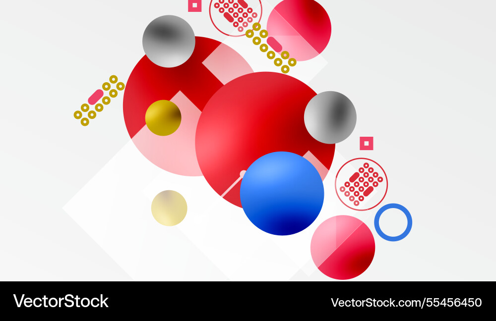 Circles and elements geometric abstract background Circles and elements geometric abstract background vector image