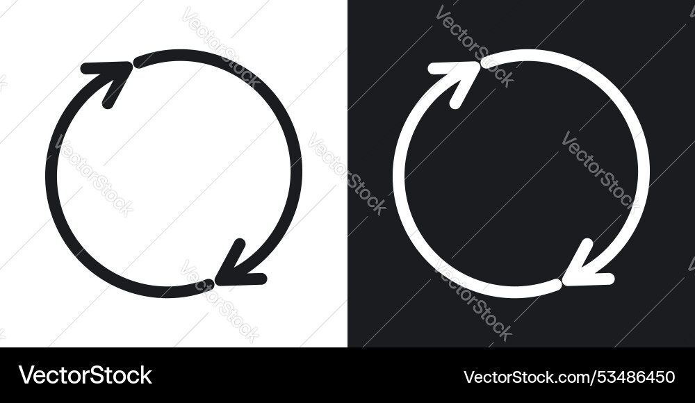 Synchronizationline in thin line black color flat Synchronizationline in thin line black color flat vector image