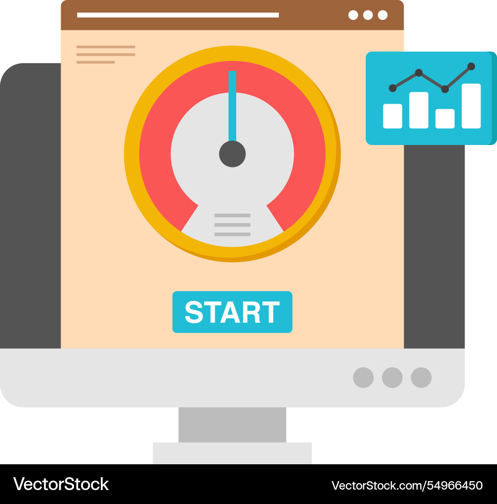Web speed optimization Vector Image