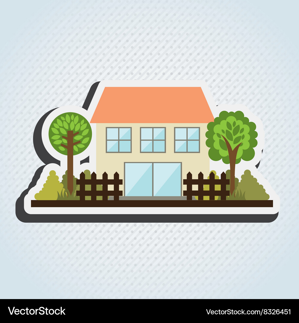 Building front design Vector Image