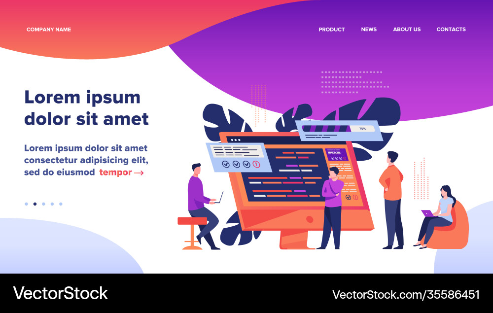Softwareentwickler Programmierung auf Computer Softwareentwickler Programmierung auf Computer vektorbild