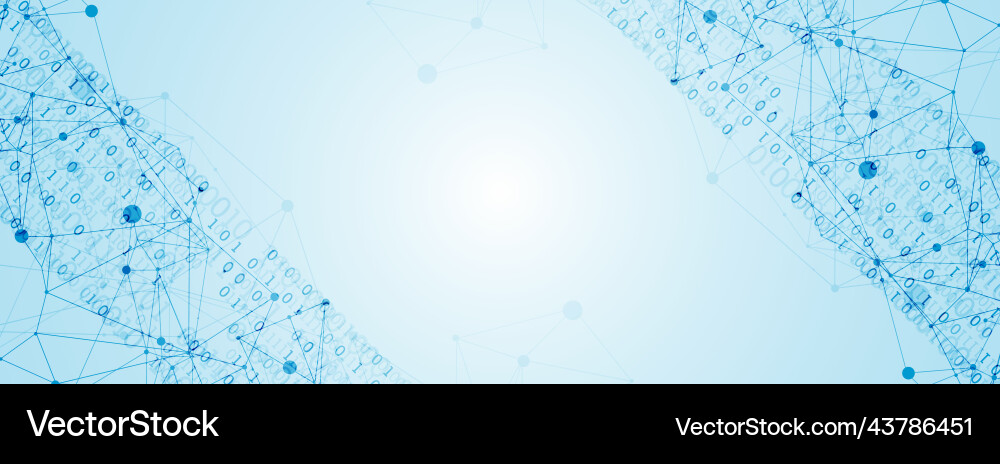 Technology background with plexus effect big data Technology background with plexus effect big data vector image