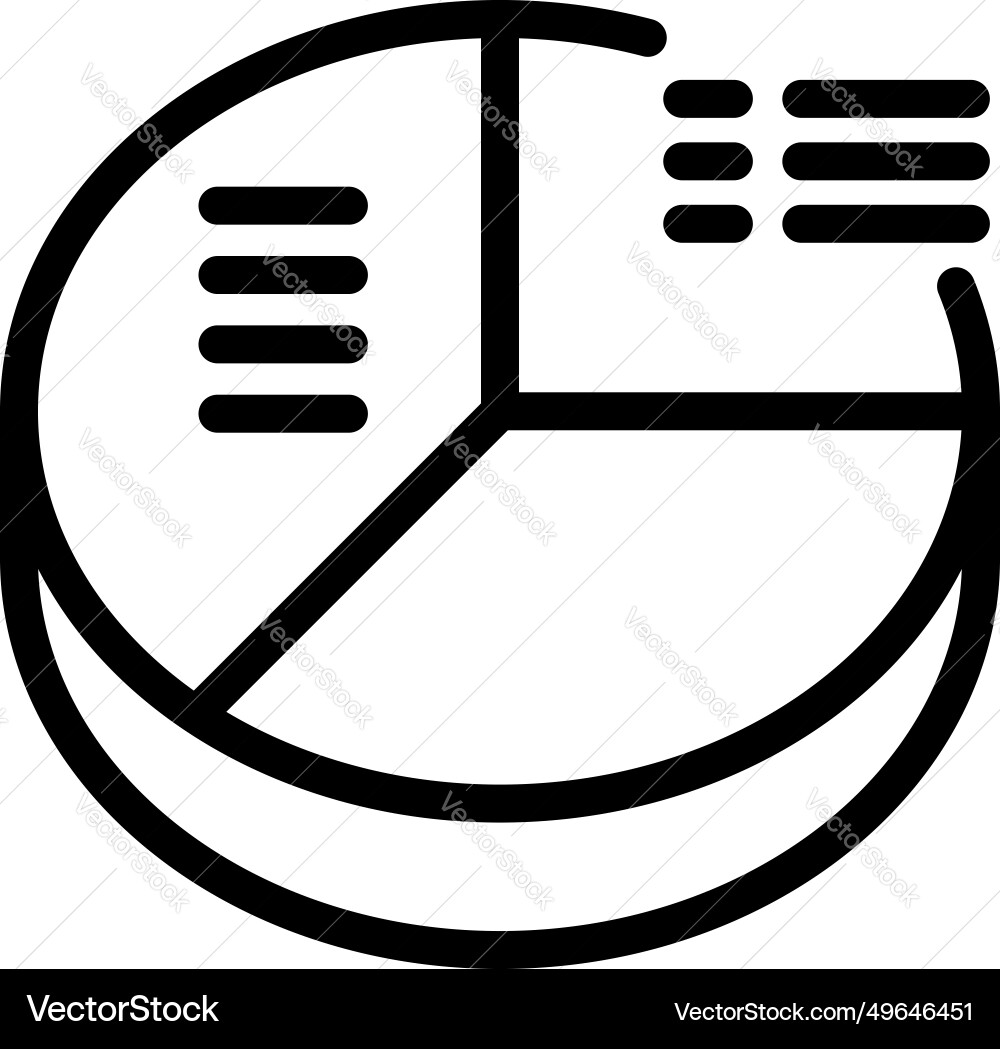 Webpage graph icon outline beta version Webpage graph icon outline beta version vector image