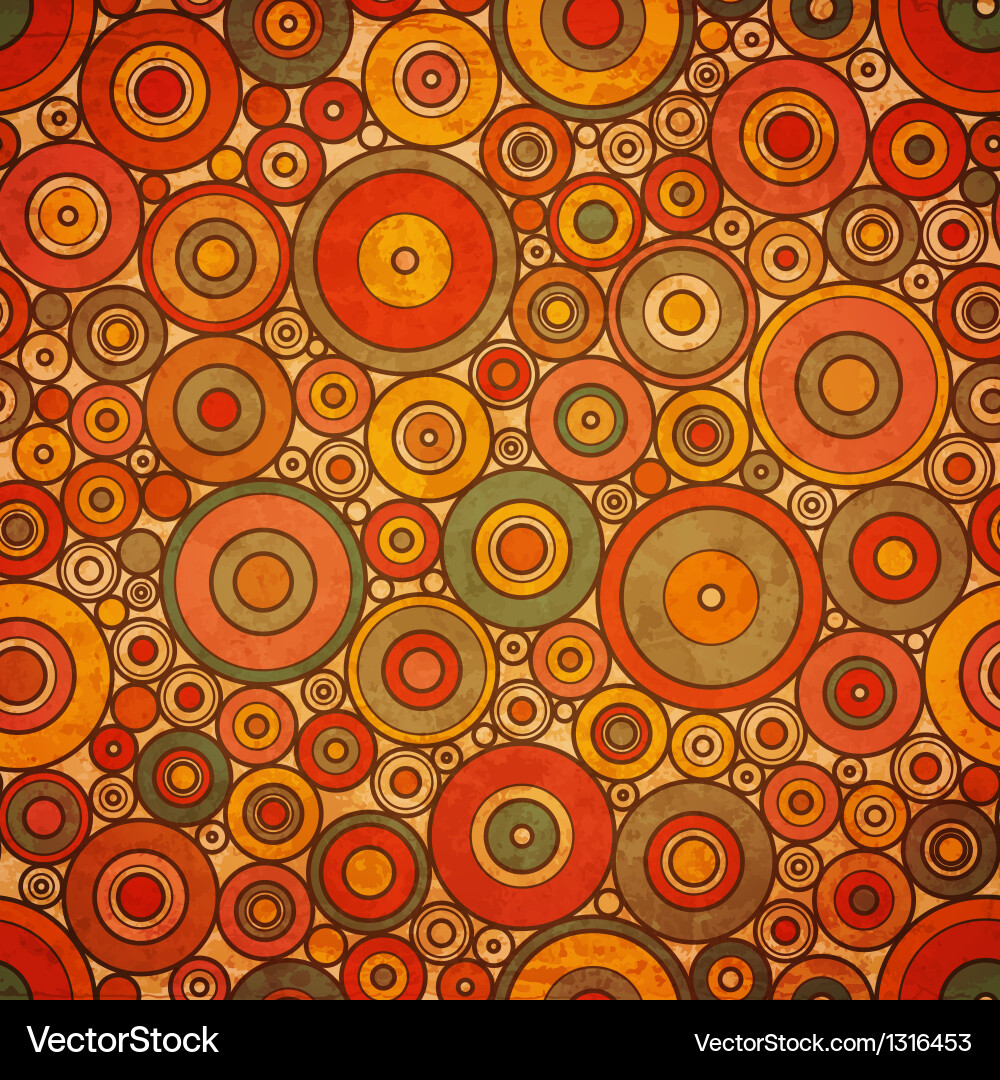 Retro Circle Pattern vector image