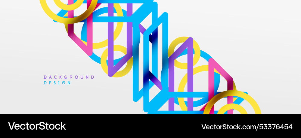 Abstract background - colorful circle lines Abstract background - colorful circle lines Vector Image