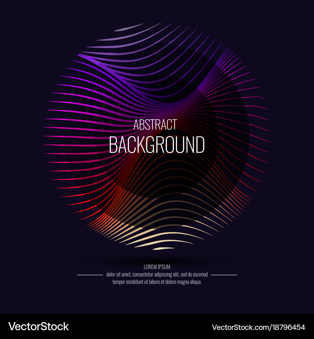 Abstract background with dynamic waves vector image