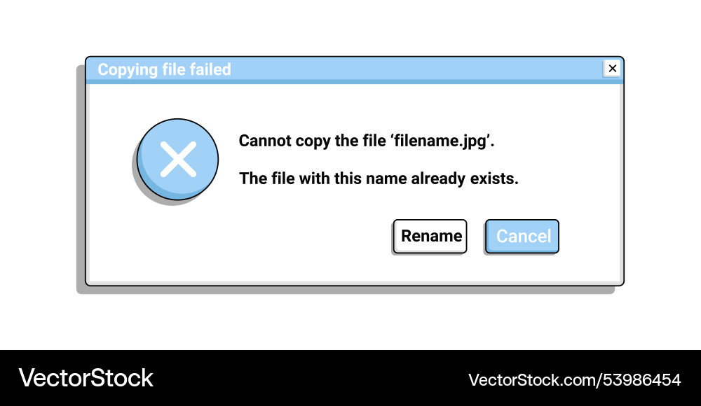 Retro error window with text old warning message vector image
