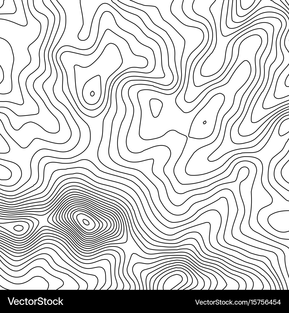Topographic map background with space for copy Vector Image