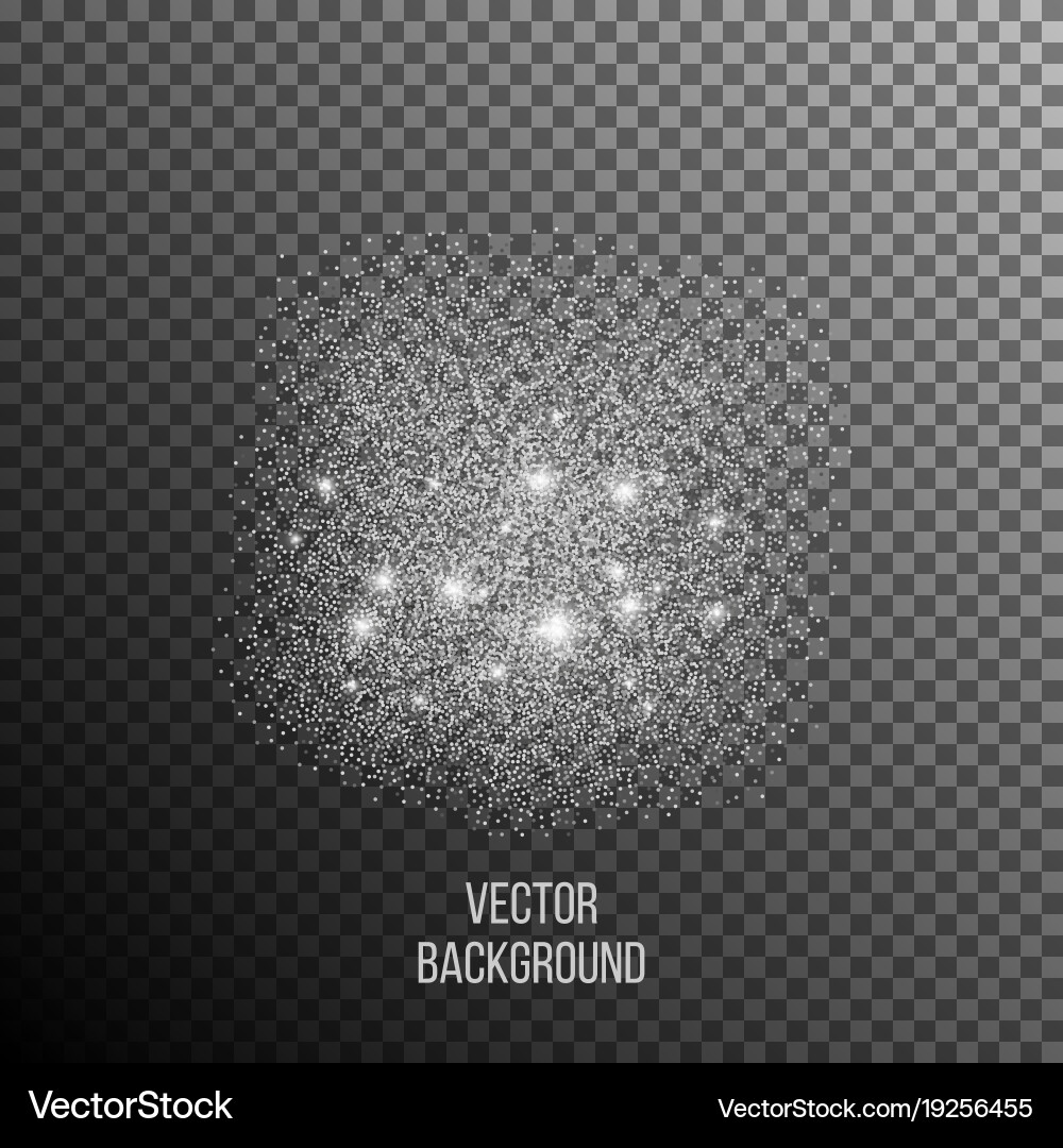 Abstract background of random falling silver dots Vector Image