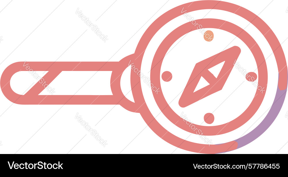 Gradient compass search bar modern navigation ui vector image