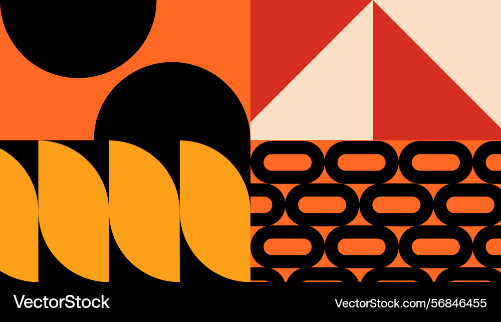 Split layout diamond shape composition background Vector Image