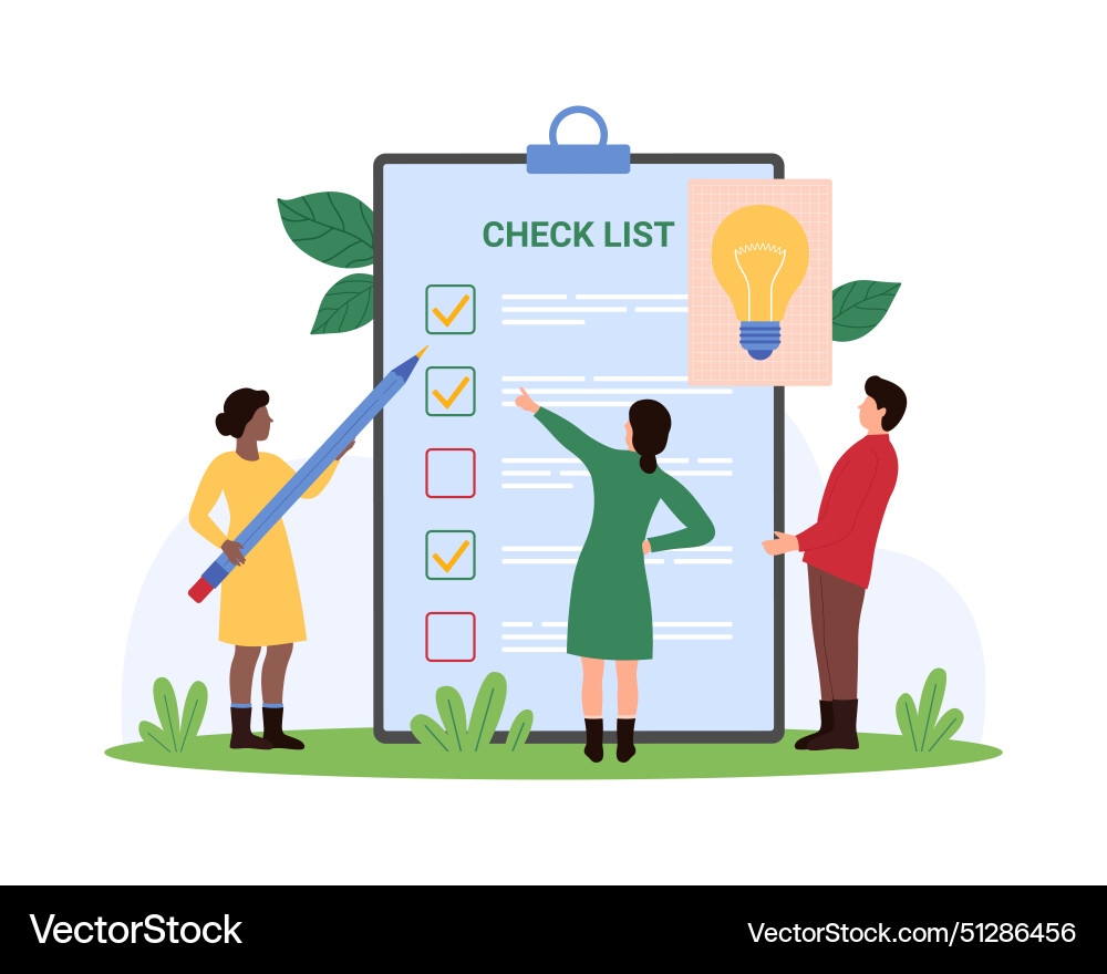 Checklist survey form questionnaire and task list Checklist survey form questionnaire and task list vector image