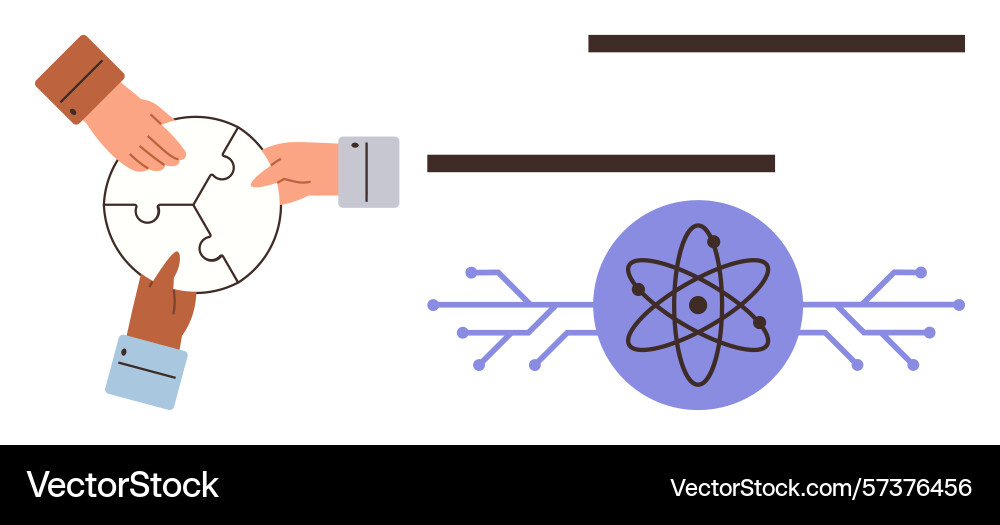 Collaborative problem-solving and innovative Collaborative problem-solving and innovative vector image