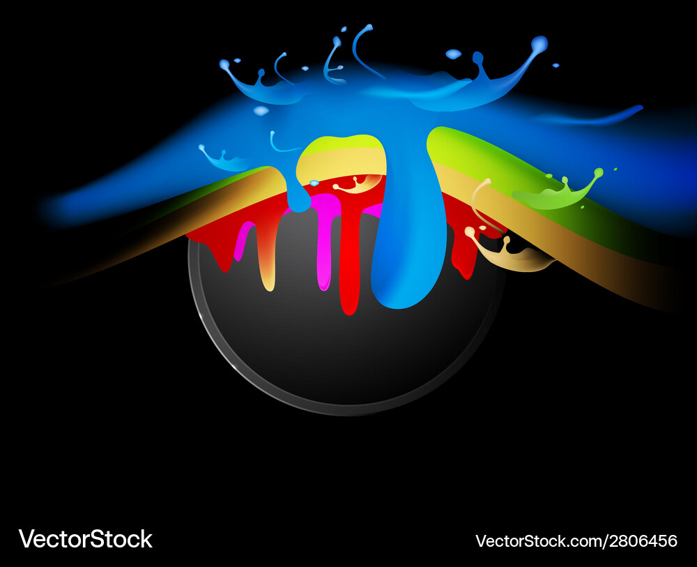 Colorful splash Royalty Free Vector Image - VectorStock