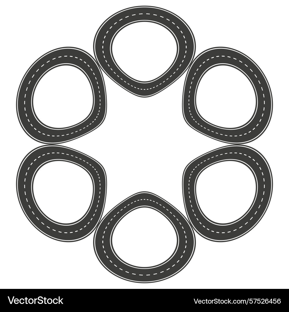 Freeform loop cluster organic path icon abstract Freeform loop cluster organic path icon abstract vector image