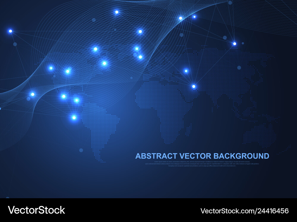 Networking connection concept abstract technology Networking connection concept abstract technology vector image