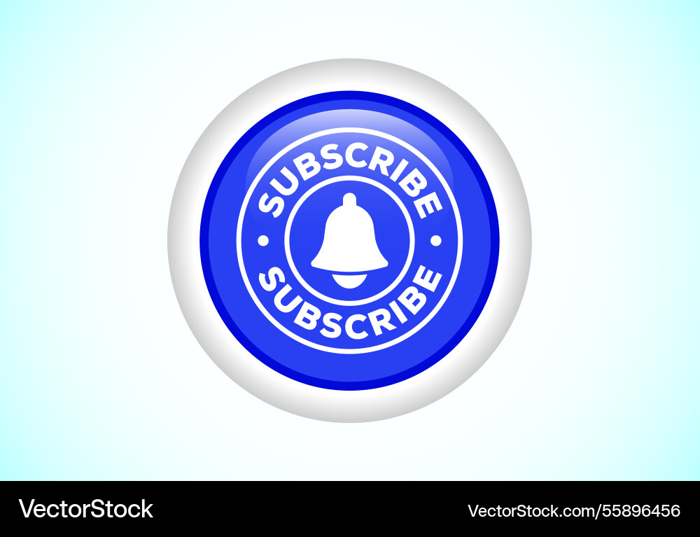 Subscribe button design for channel Vector Image