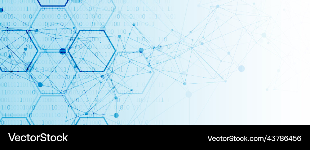 Technology background with plexus effect big data Technology background with plexus effect big data vector image