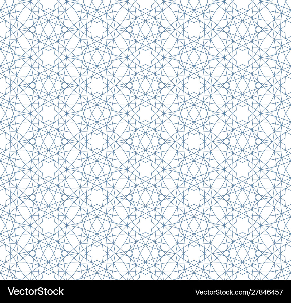 Blue Curl Seamless Pattern vector image