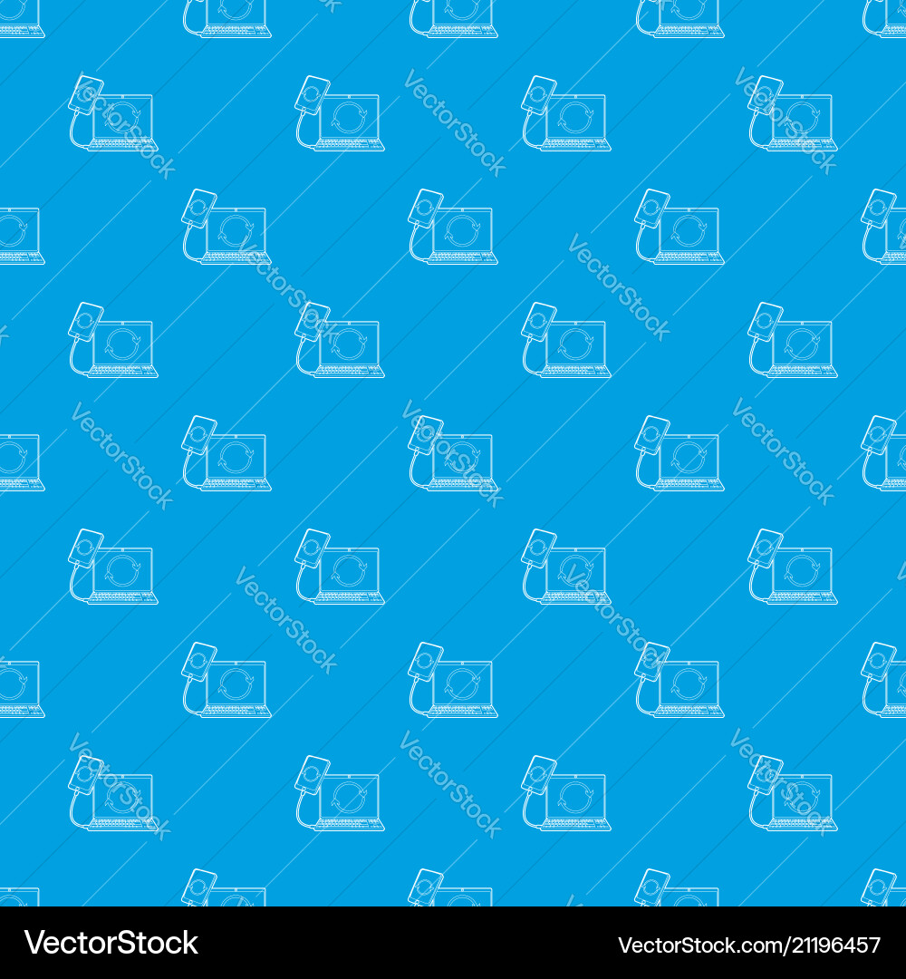 Gadgets synchronized operation pattern Gadgets synchronized operation pattern vector image