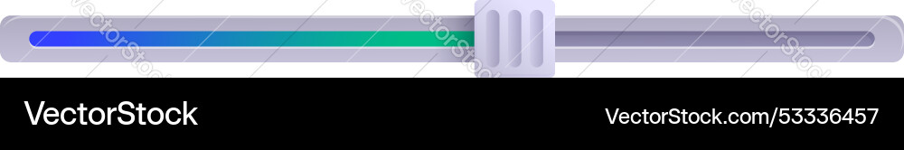 Gradient loading bar showing progress status vector image