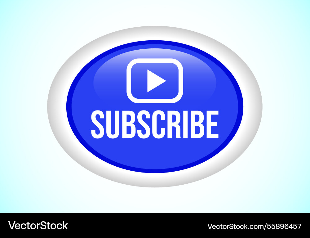 Subscribe button design for channel Subscribe button design for channel vector image