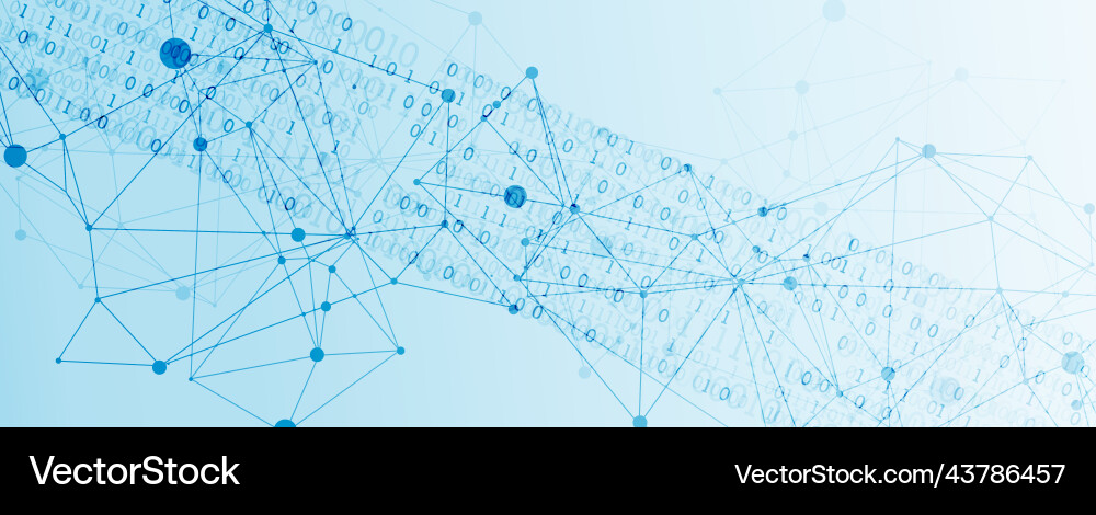 Technology background with plexus effect big data Technology background with plexus effect big data vector image