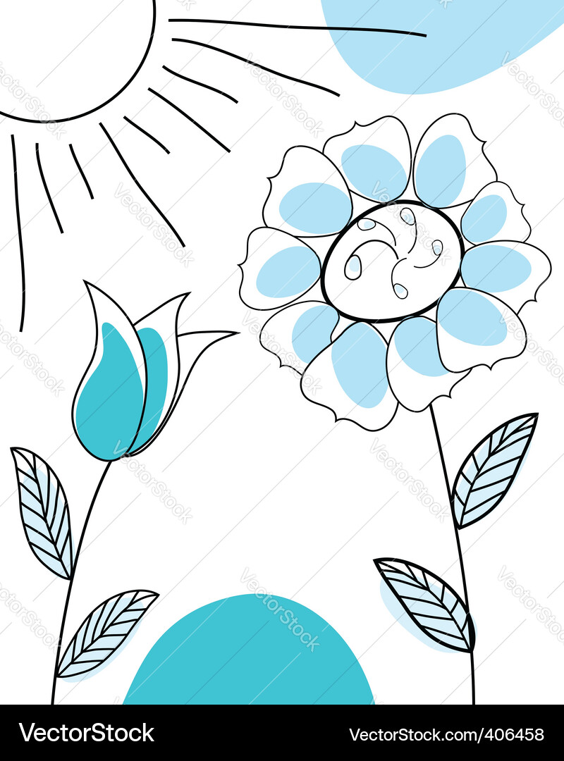 Greetings card Vector Image