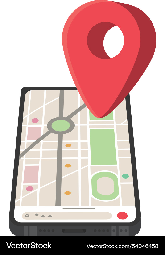 Maps and navigation gps app Vector Image