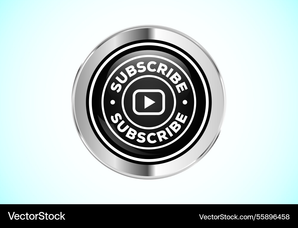 Subscribe button design for channel Subscribe button design for channel Vector Image
