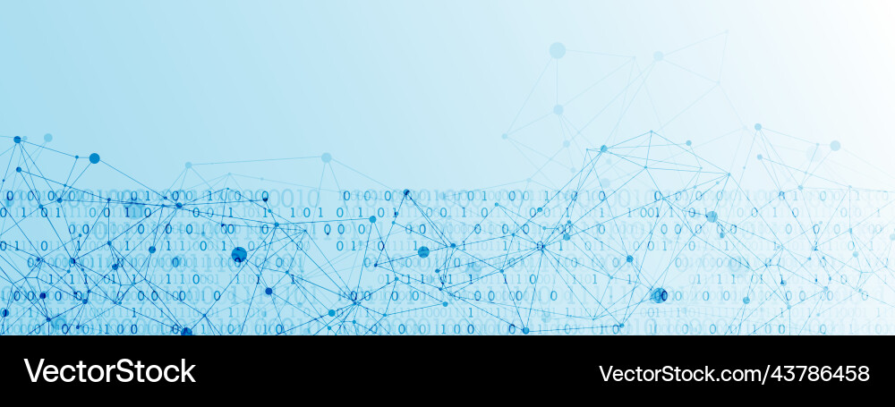Technology background with plexus effect big data Technology background with plexus effect big data vector image
