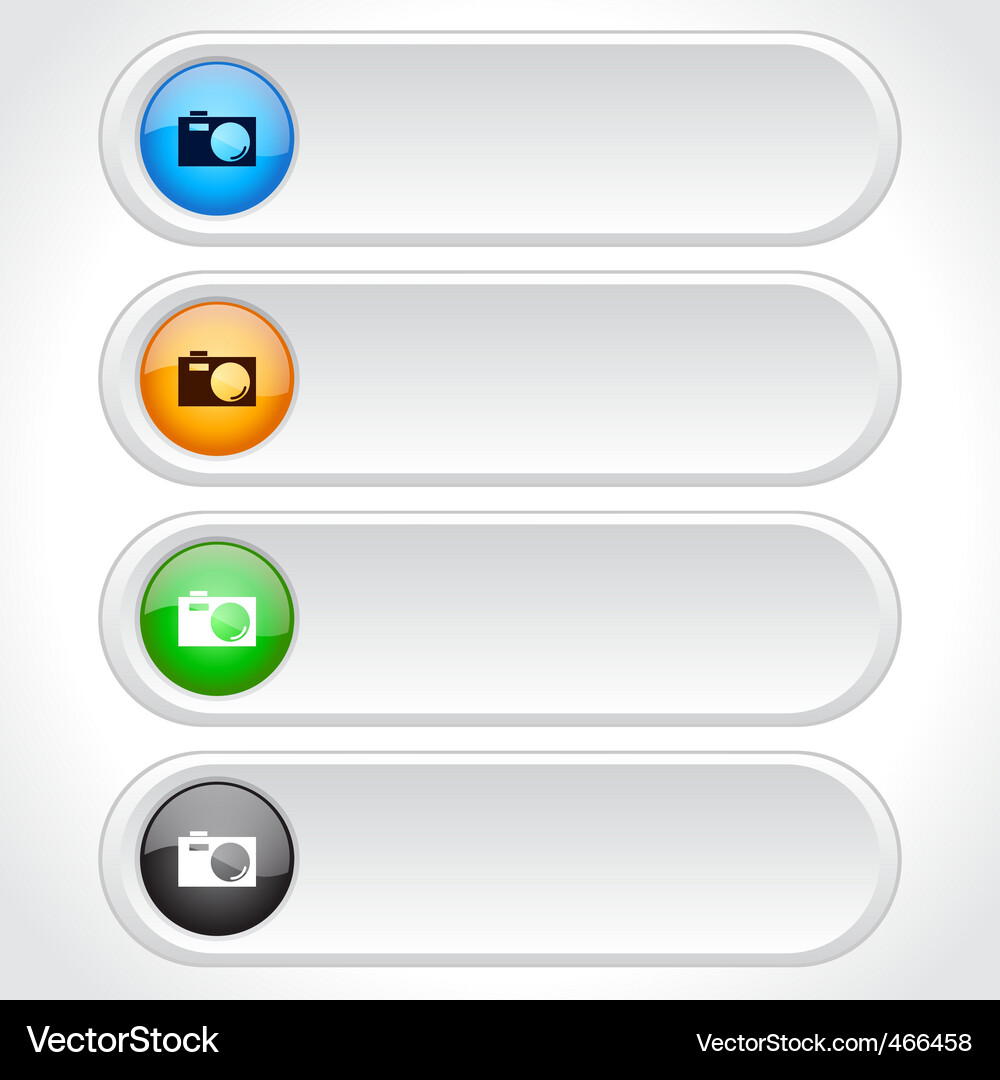 Web page buttons Vector Image