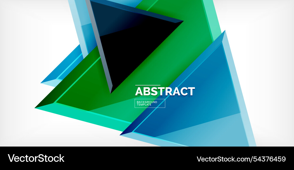 Abstract background - colorful triangles with 3d Abstract background - colorful triangles with 3d vector image