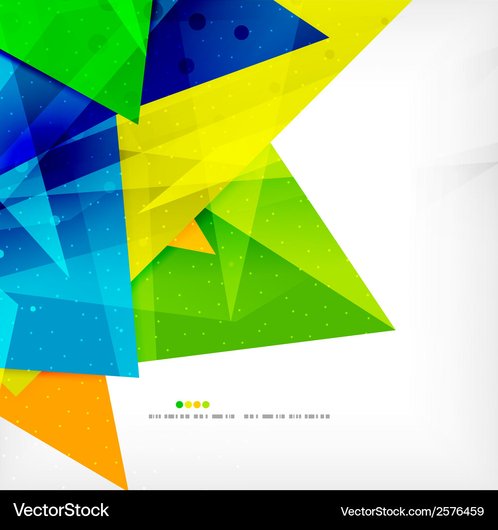 Dynamic Overlapping Geometric Shapes Vector Image