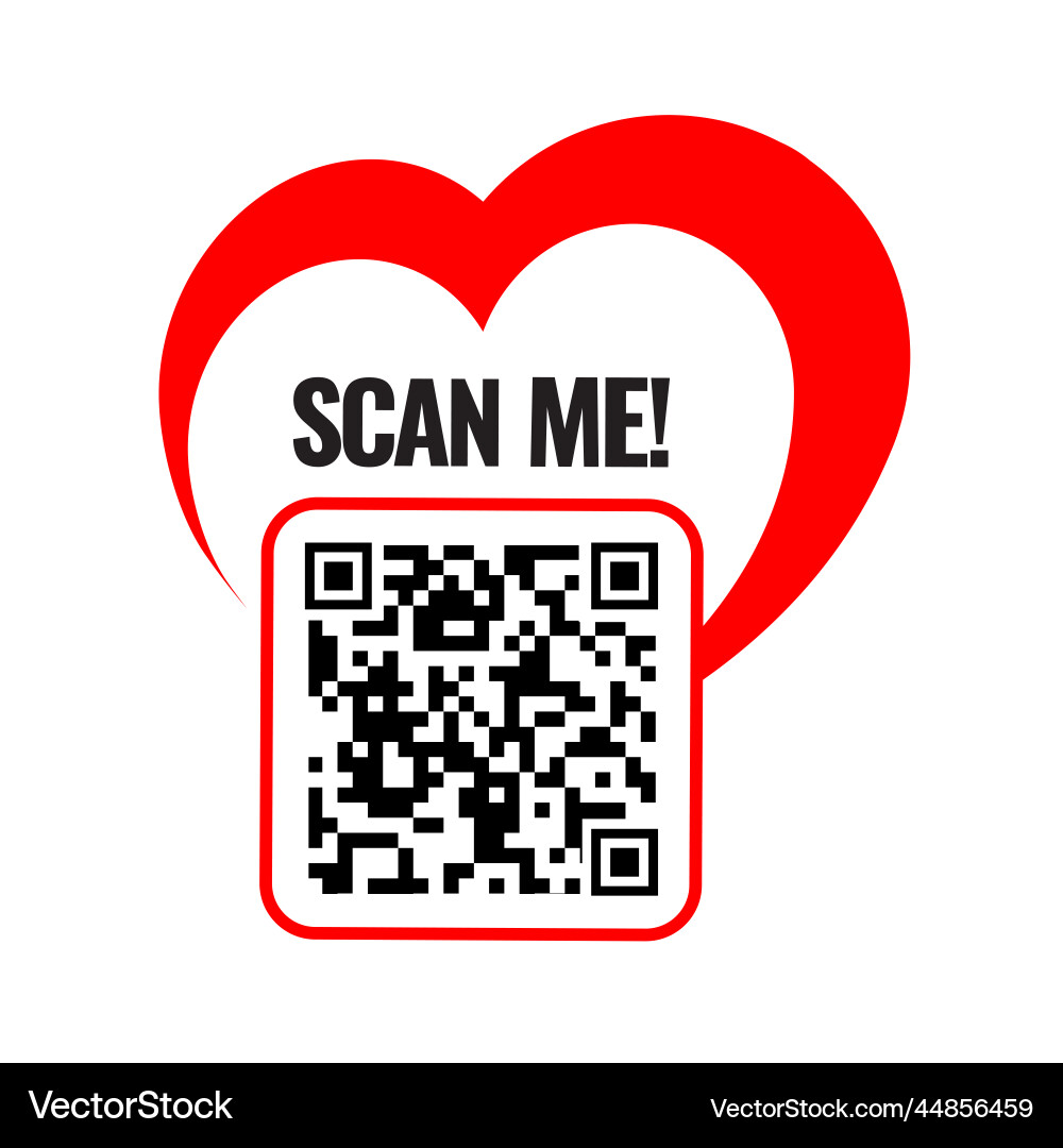 Scan me icon symbol or emblem vector image