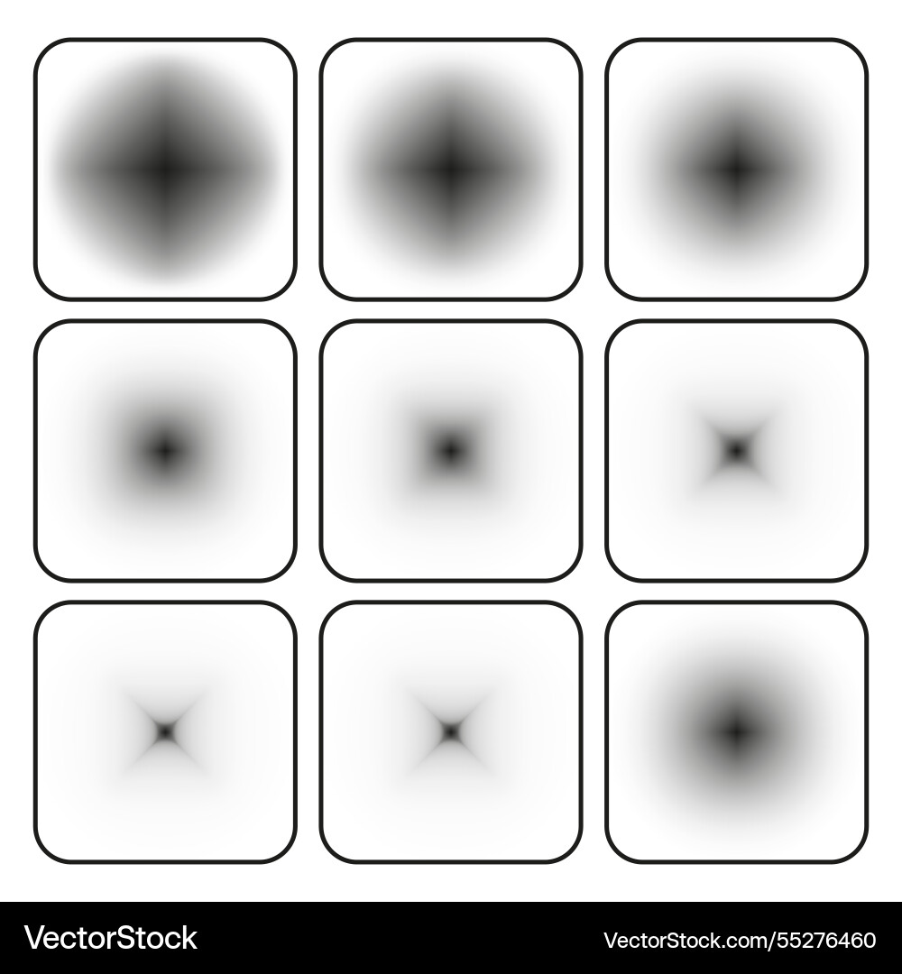 Blurred gradient patterns cross shapes effect Blurred gradient patterns cross shapes effect vector image