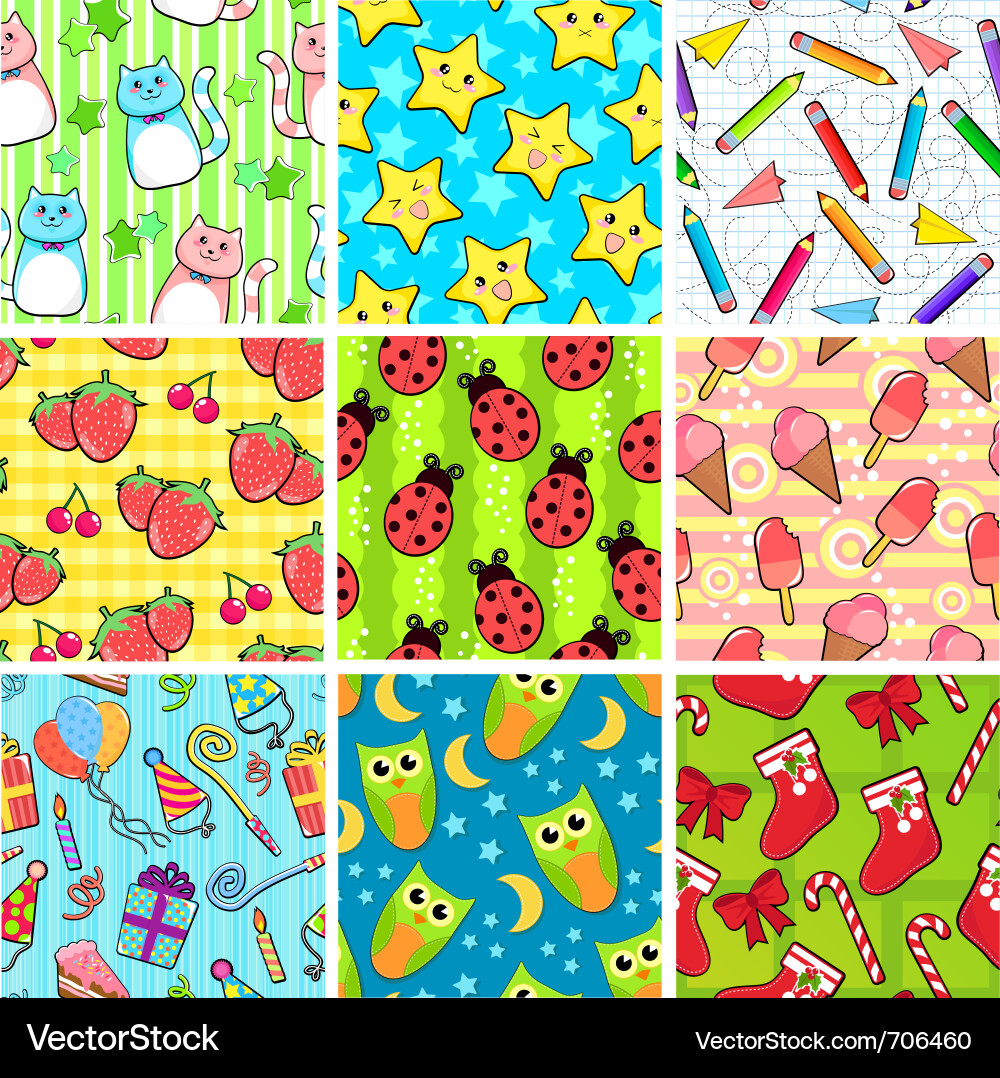 Charming Pattern Collection vector image
