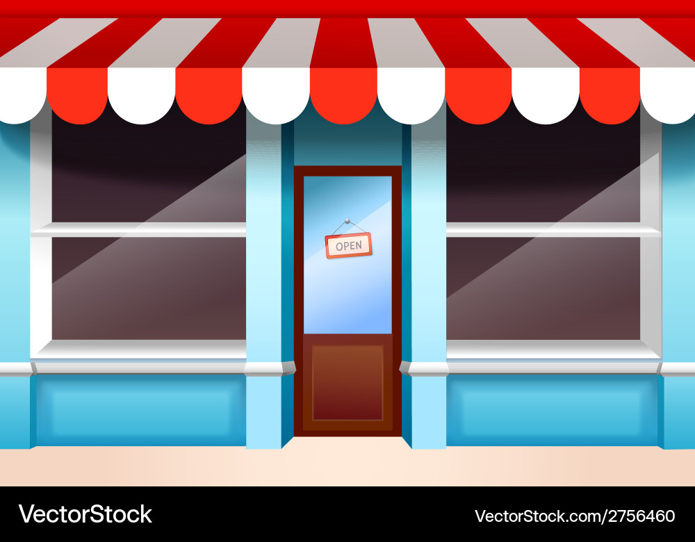 Empty Storefront Window vector image