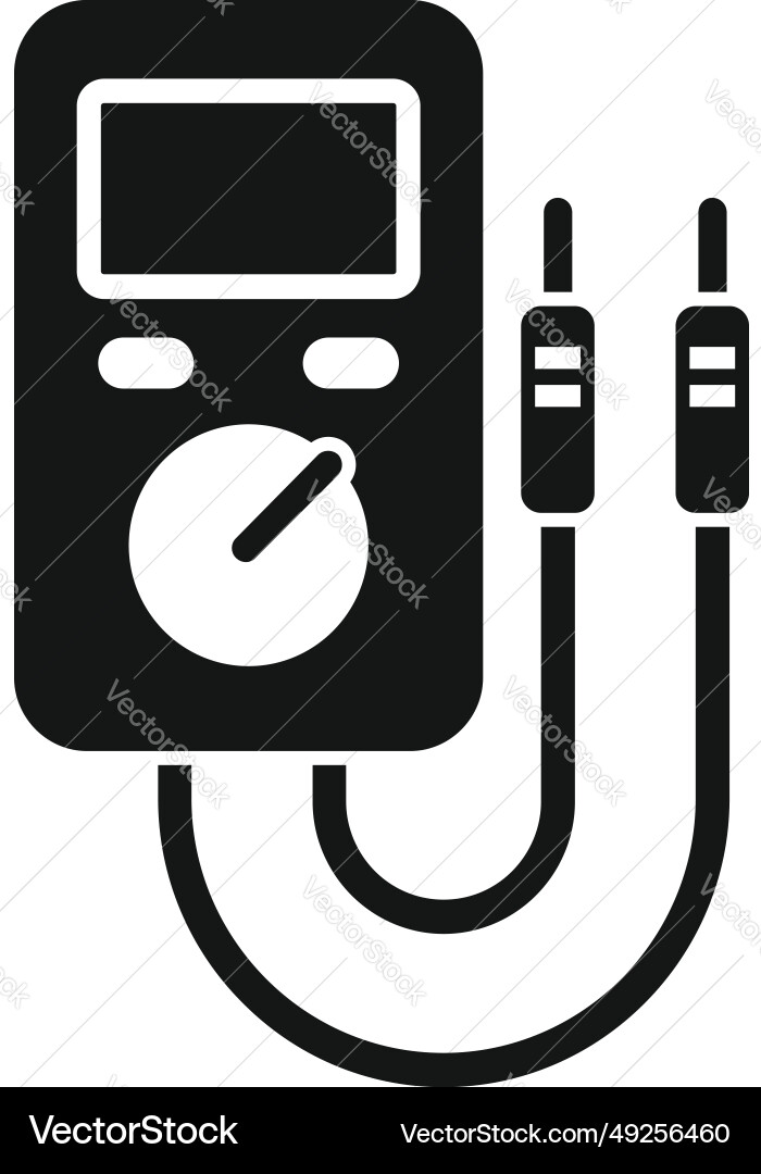 Laptop service multimeter icon simple data Laptop service multimeter icon simple data vector image