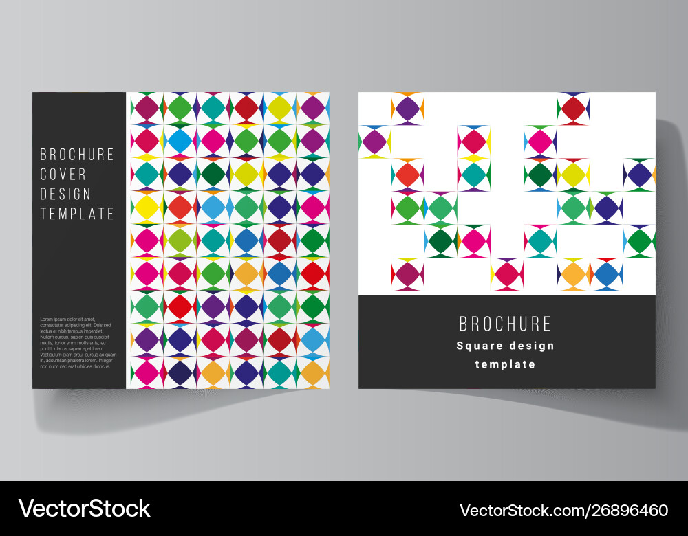 Minimal layout two square format Minimal layout two square format vector image