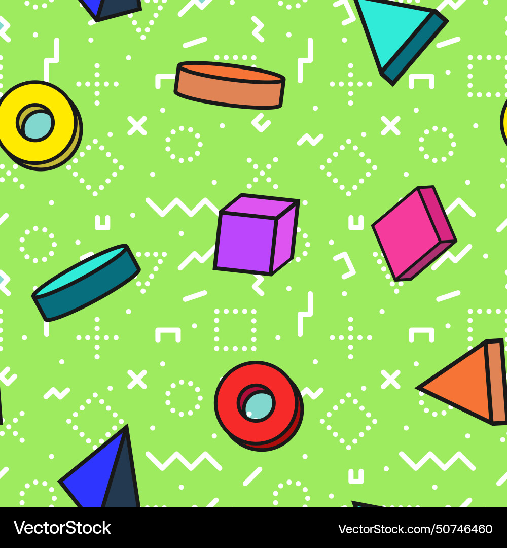 Seamless colorful abstract pattern vector image