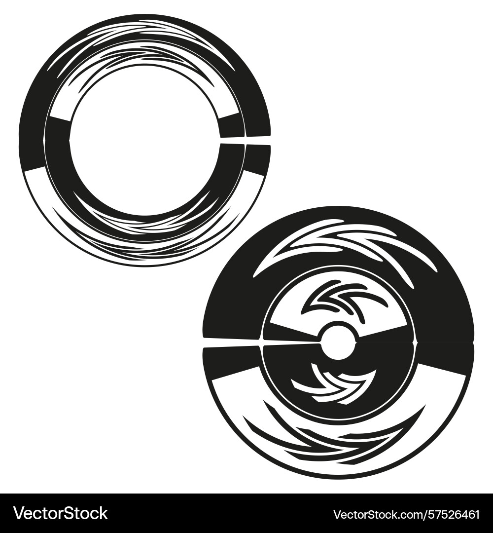 Circular swirl icon dynamic ring pattern abstract Circular swirl icon dynamic ring pattern abstract vector image