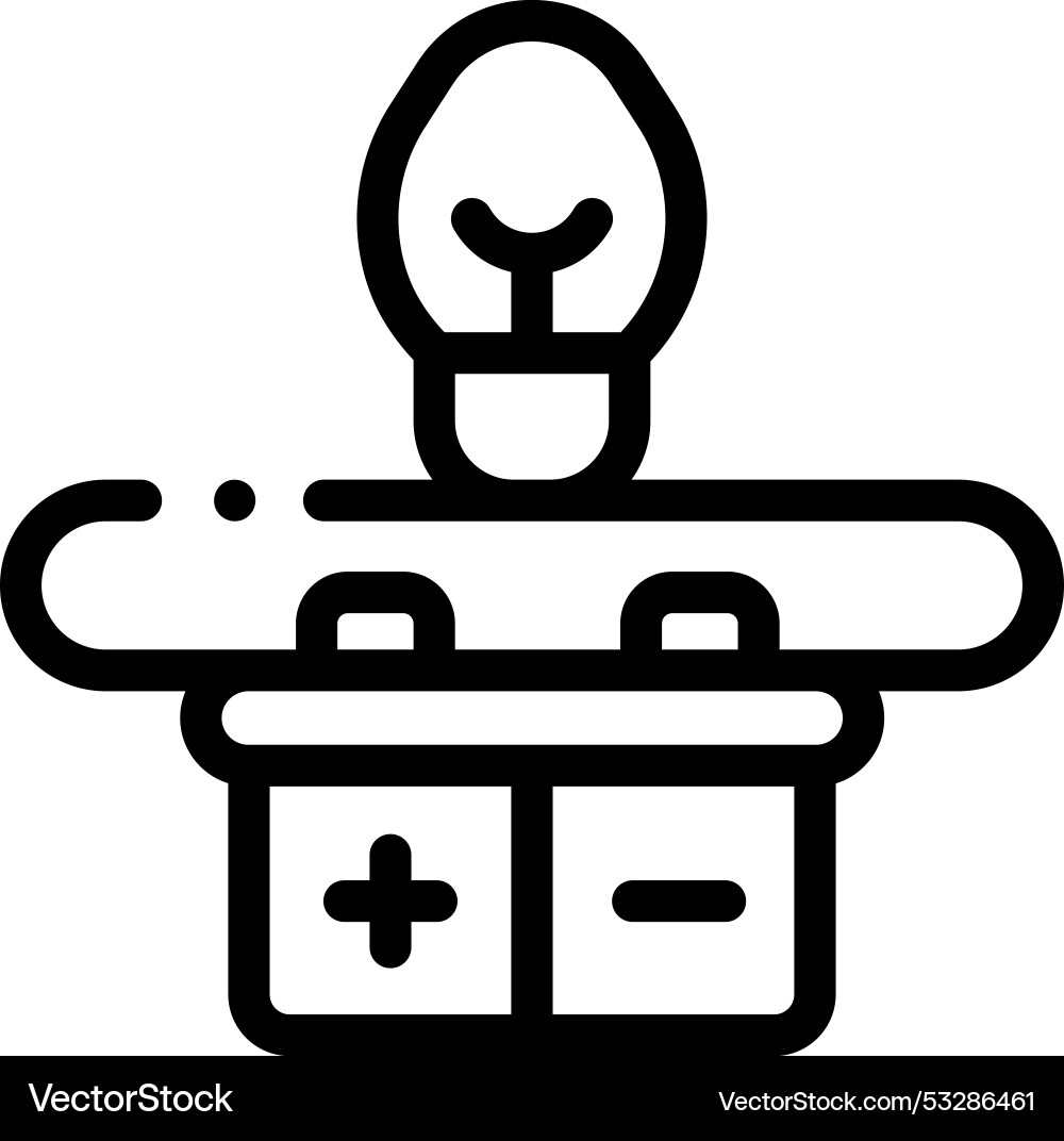 Electrical circuit icon thin linear style design Electrical circuit icon thin linear style design vector image