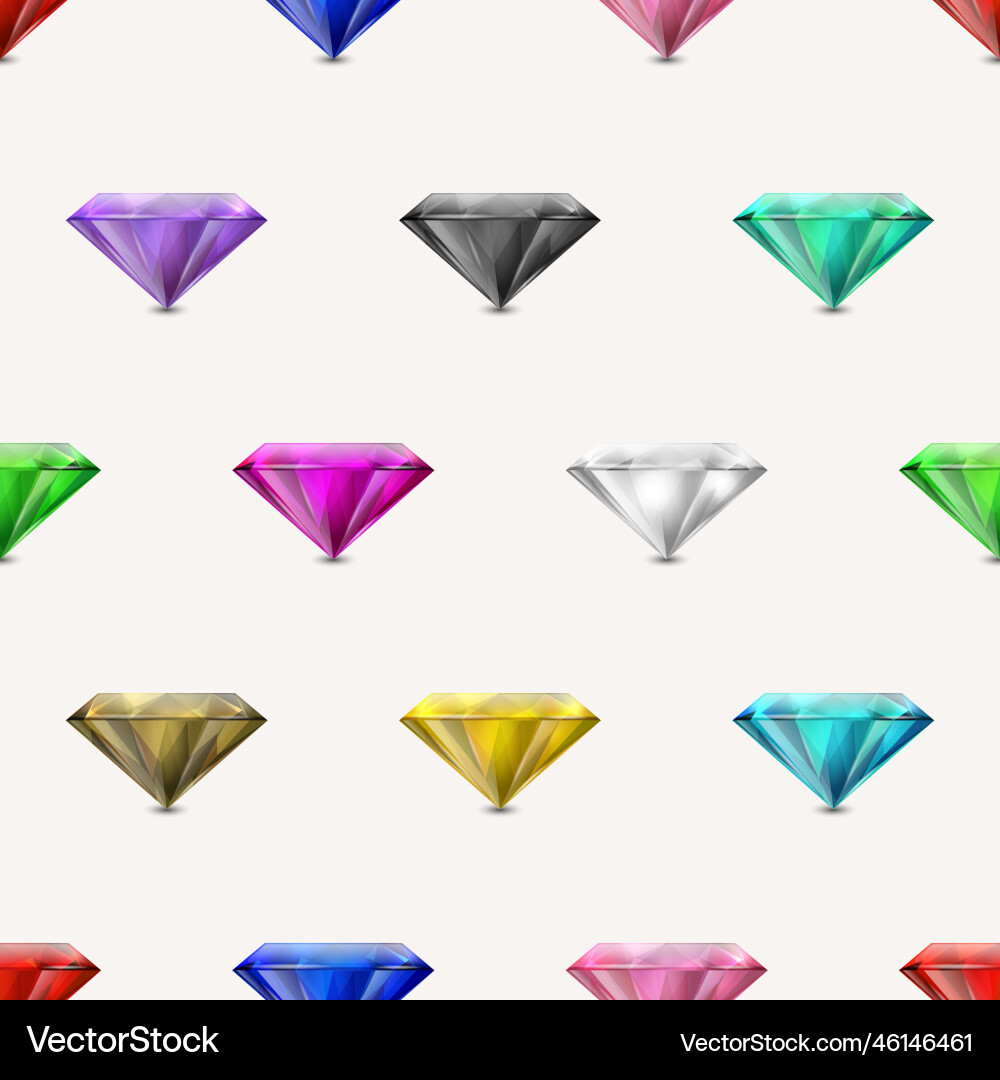 Seamless pattern with multi colored 3d Seamless pattern with multi colored 3d vector image